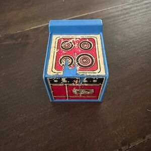Fisher Price Little People Vintage Blue Stove